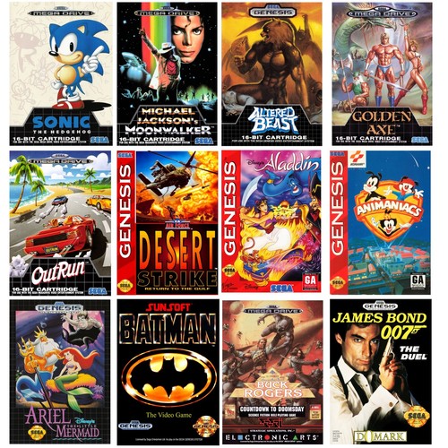 Sega mega drive genesis cover - sega,